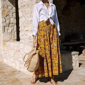 Charlene Ankle Skirt | Evora